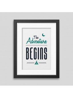 Affiche encadrée The adventure begins
