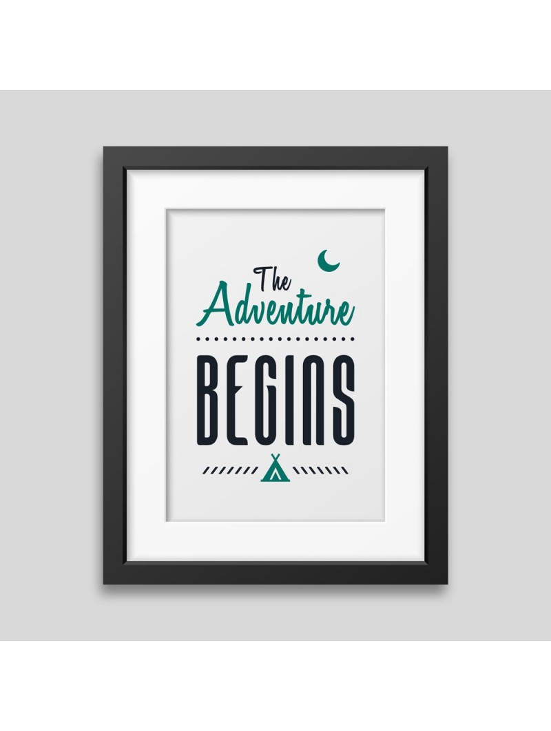 Affiche encadrée The adventure begins