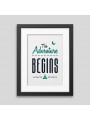 Affiche encadrée The adventure begins